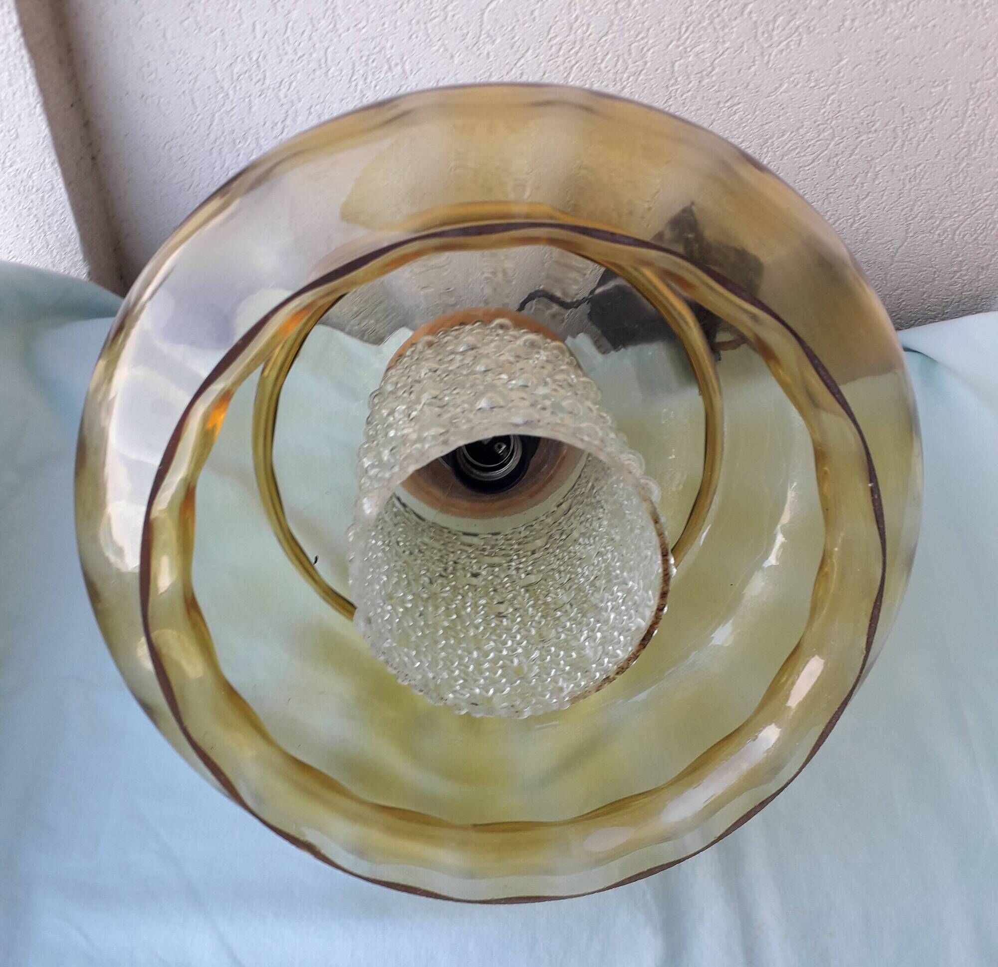 Scandinavian style glass pendant light