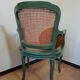 Restyled canned convertible armchair