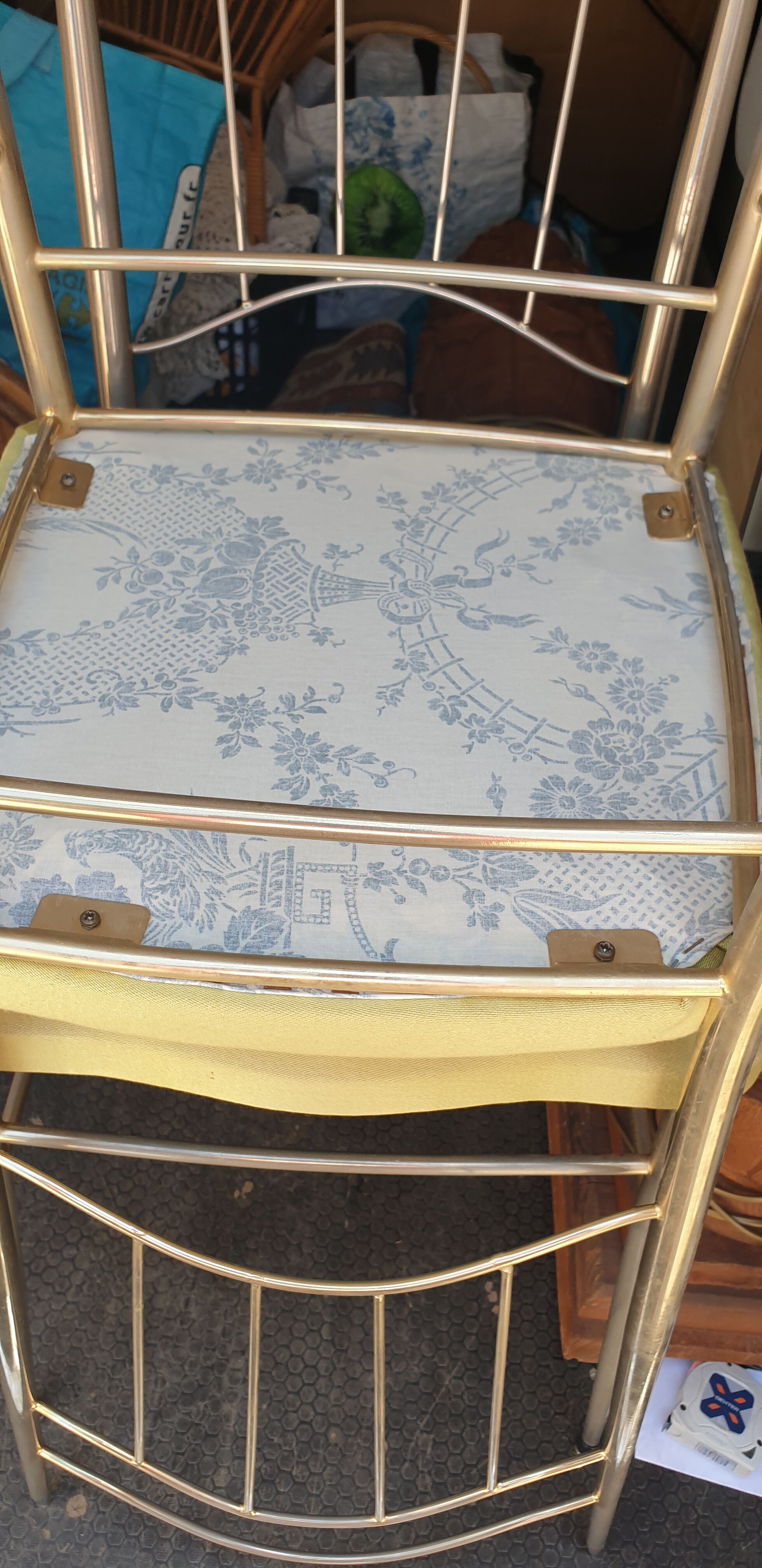 Paire de chaises  metal  vintage