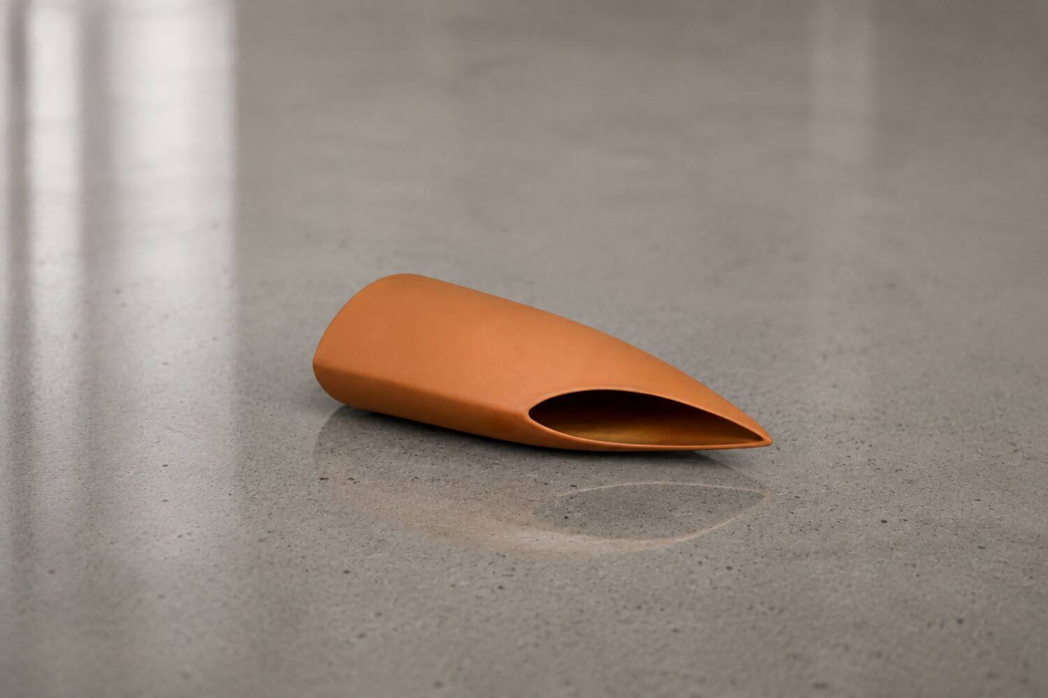 Mid-Century German Modern Stoneware Brick Red Vase from Asa Selection, 1980