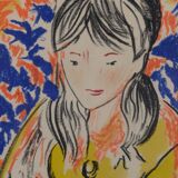 Henri Matisse - Follower - Crayon Study of a Girl