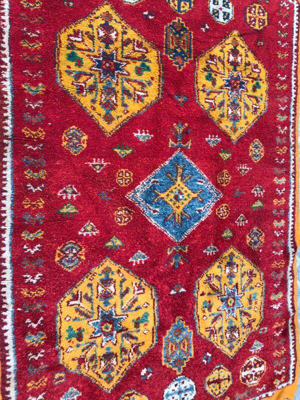 Berber tribal Moroccan former carpet 111x166cm