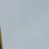 Mirror of the 70s in gilded metal, 60x35 cm