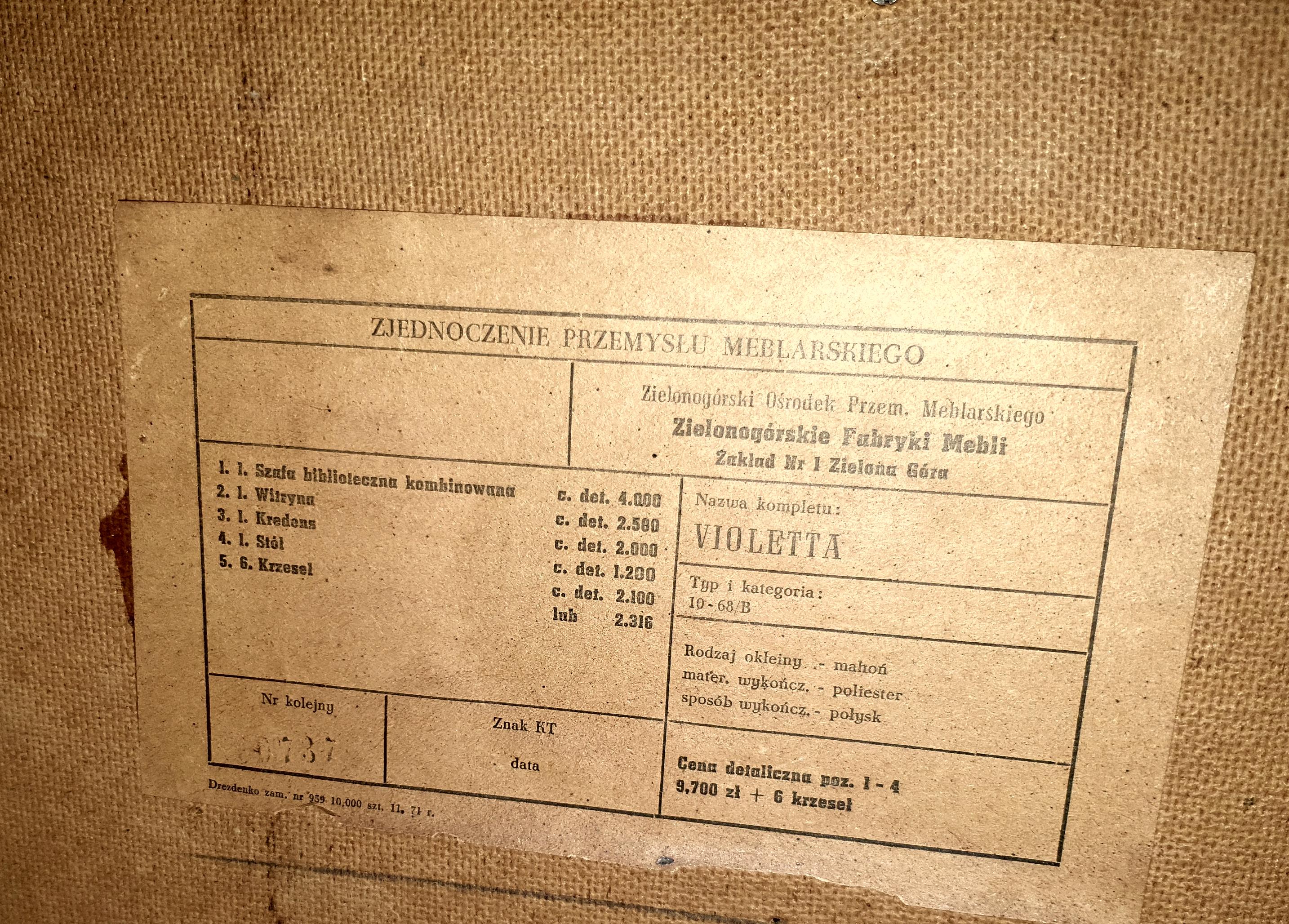 Renovated chest of drawers, Violetta sideboard, 1970s Poland