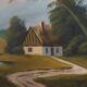Painting „The Way to Home”, Scandinavian design, 1970s, by V. Kier