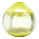 Vase optique, verre pressé, design de J. Drost, HSG Ząbkowice, Pologne, années 1970
