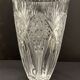Carved crystal vase