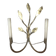 Bronze wall lamps leaves of branches