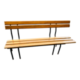 Vintage bench with back
