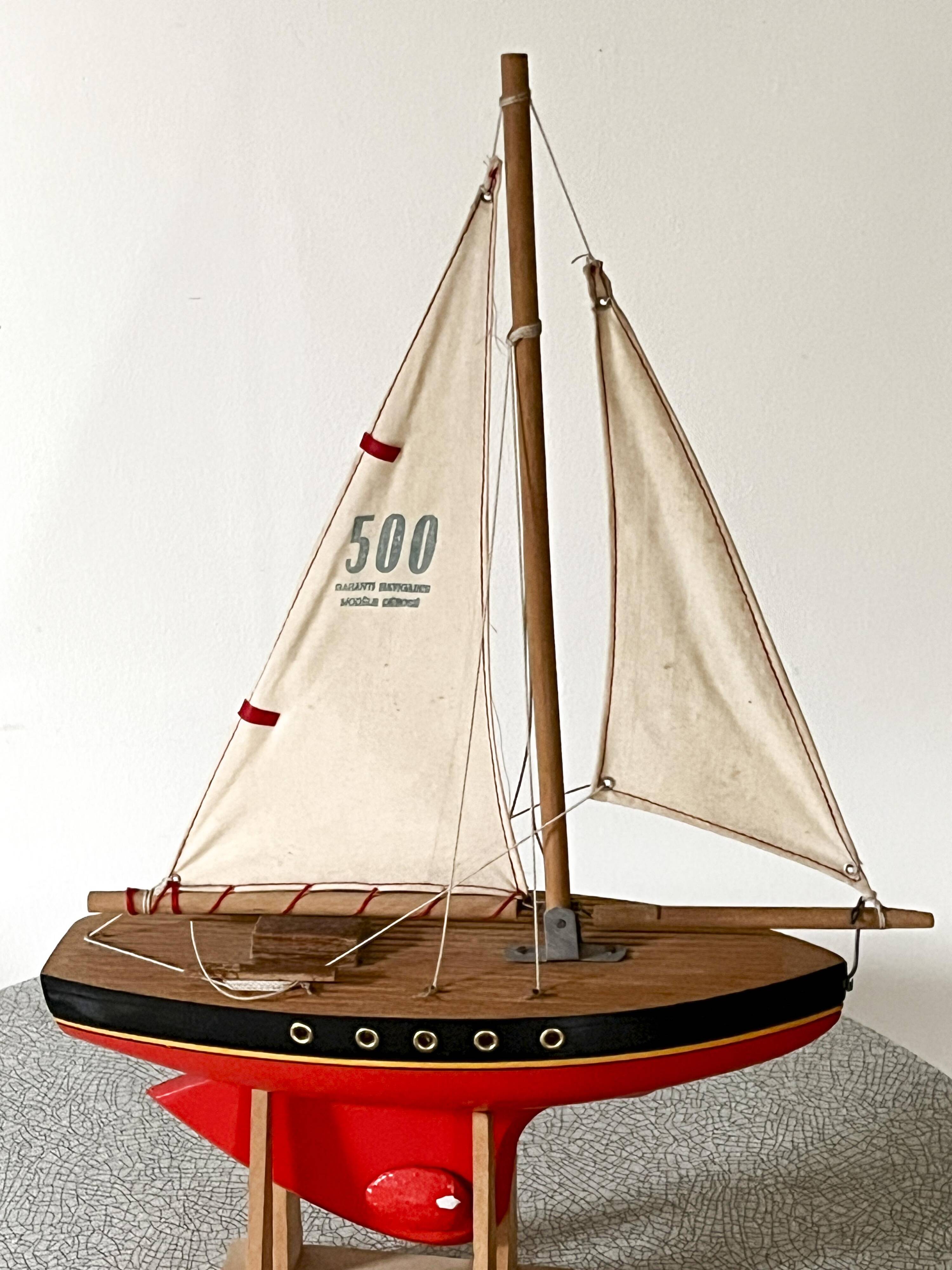 Tirot 500 basin sailboat, vintage toy.