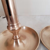 Copper candlesticks, vintage French, candlesticks, 40s
