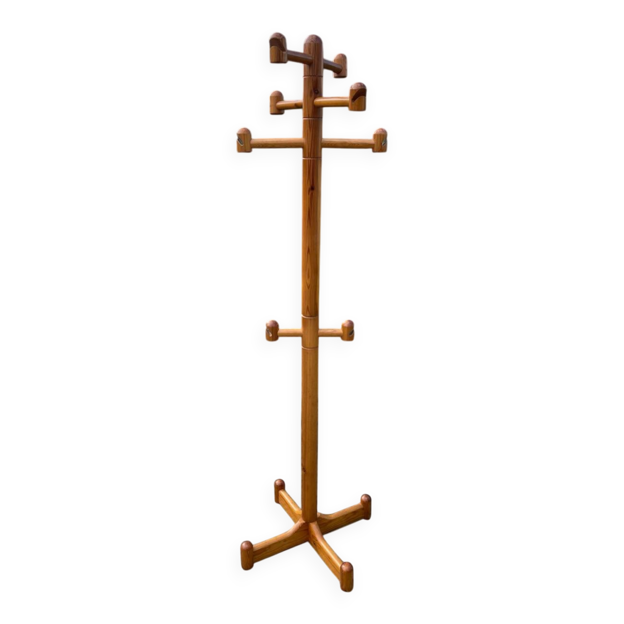 Coat rack in pine 1970