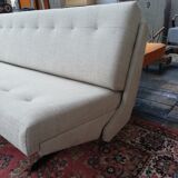 Large vintage convertible sofa bed, 70s, Czechoslovakia