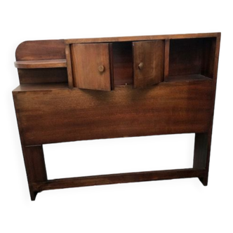 Etagère console art déco en bois foncé