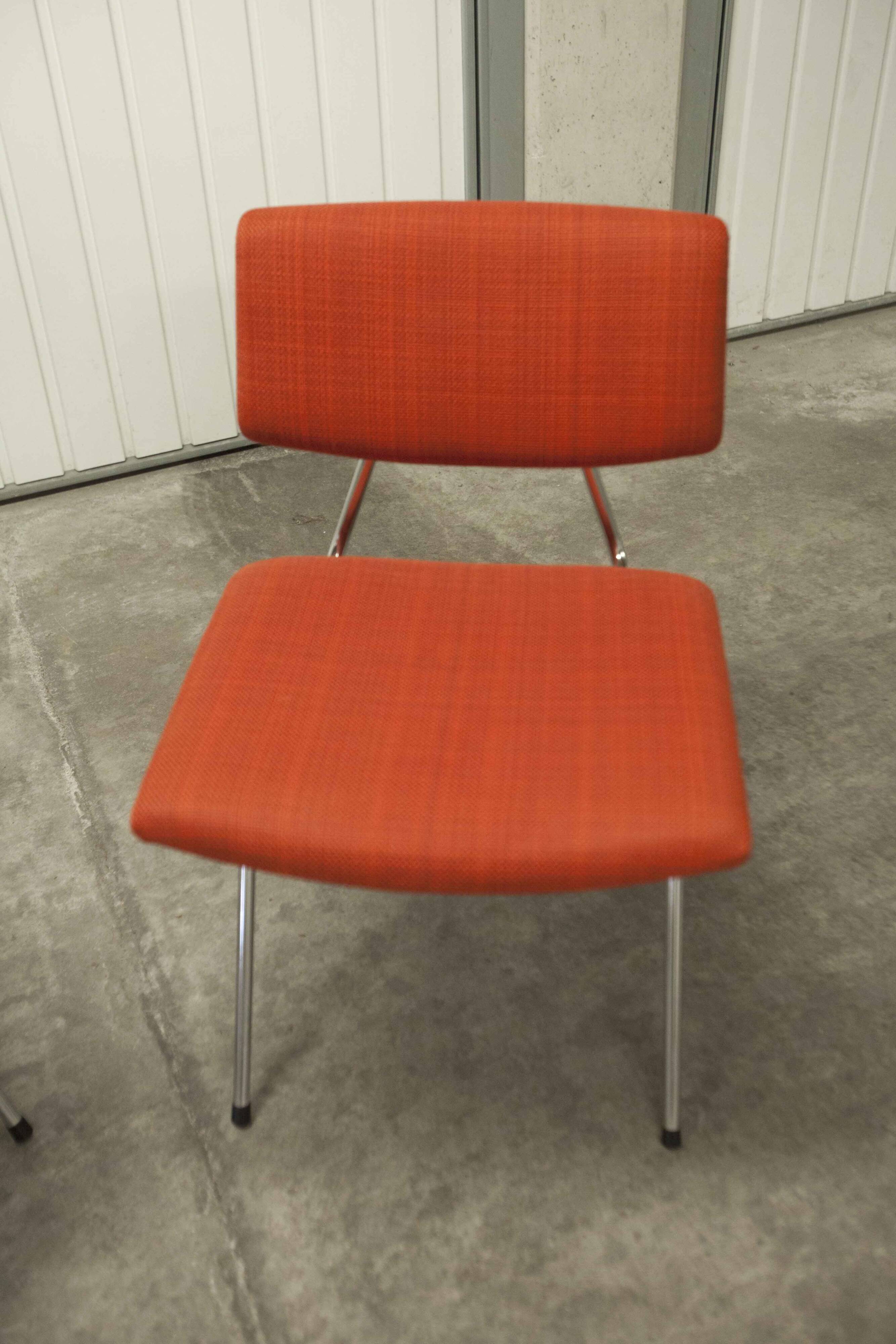 Pair of compass model chairs by Pierre Guariche for Les Huchers-Minvielle France 1955
