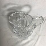 Pichet aiguière cristal moulé taillé verseuse vintage