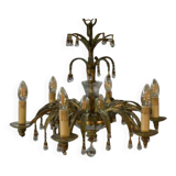 Sheet metal and tassel pendant attributed to Maison Jansen 1970s