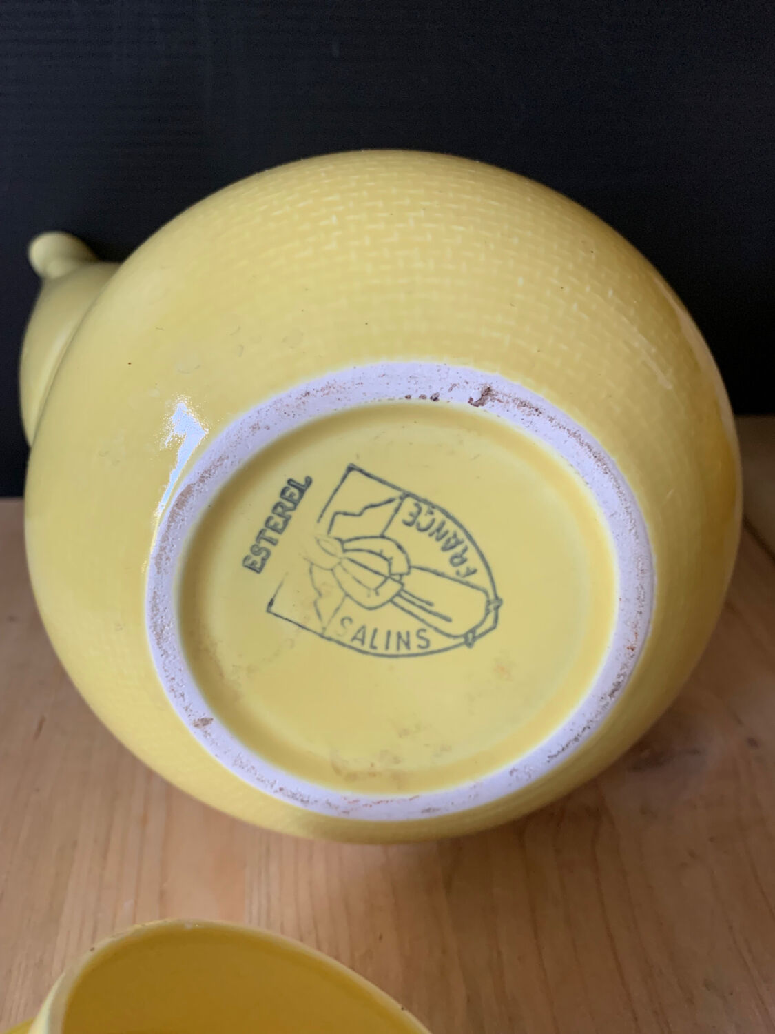 Yellow coffee jug