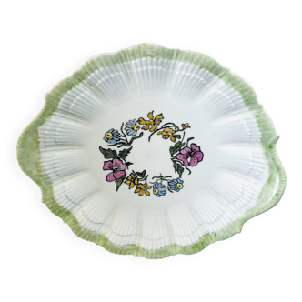 Hand-painted Limoges porcelain plate.