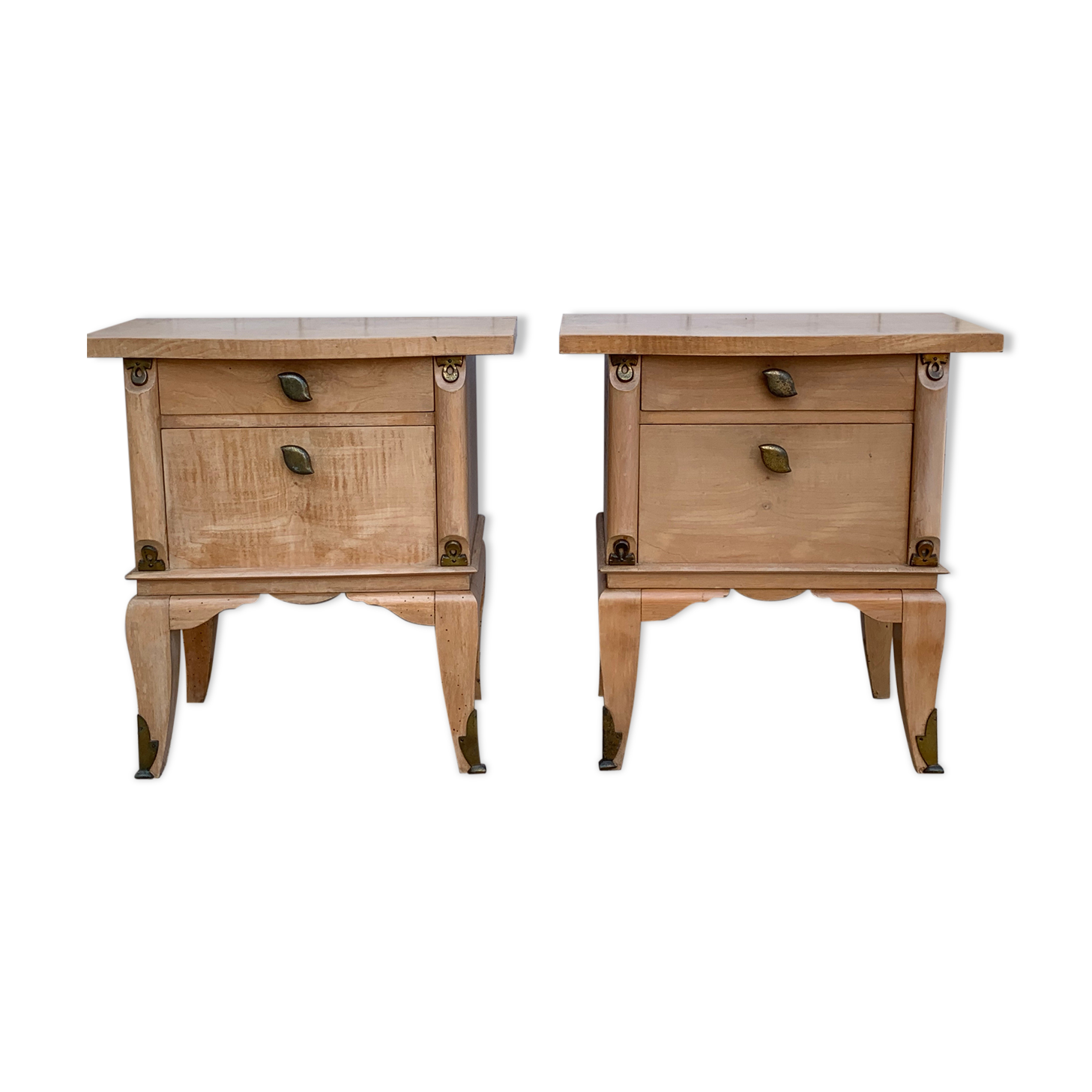 Pair of art deco bedsides