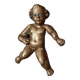 Rare bronze child statuette with blue eyes