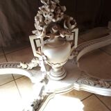 Console table decor side table Louis 16 style old painting