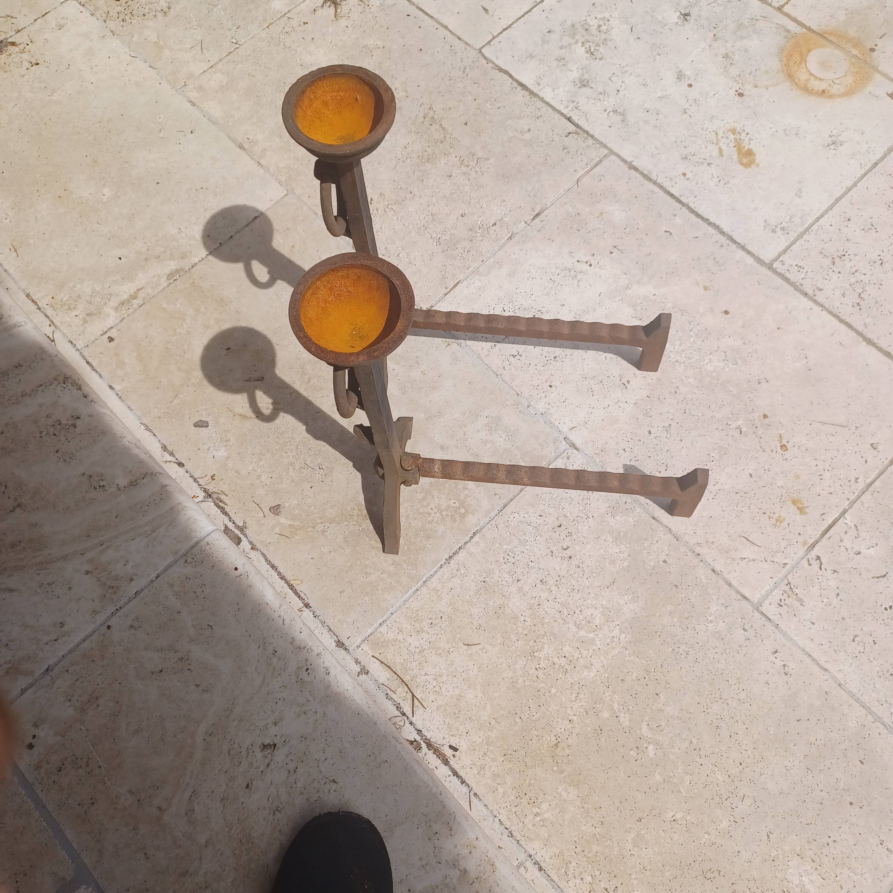 Paire de chenet
