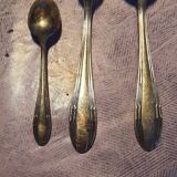 Silver metal cutlery set