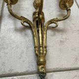 Pairs of Louis XVI bronze wall lamps