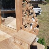 Raw oak dressing table