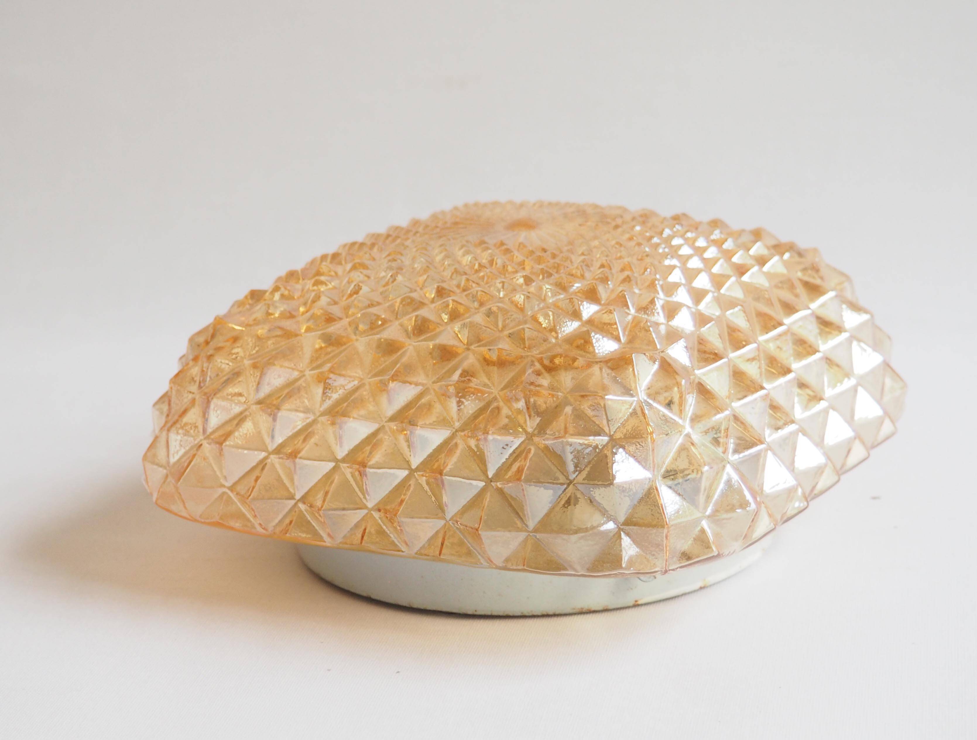 Golden glass ceiling light