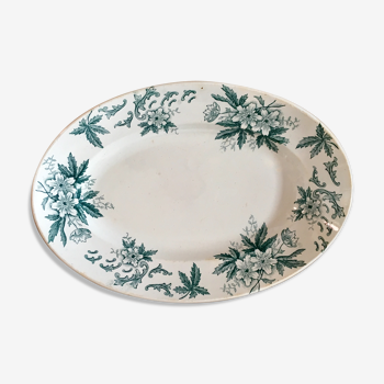 Deep dish "Anemone" porcelain Saint Amand collection