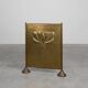 Elegant Art Deco hammered Copper Fireplace Screen, France 1920s