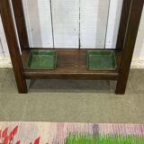 Porte-manteau et porte-parapluie anglais en chêne début XXème