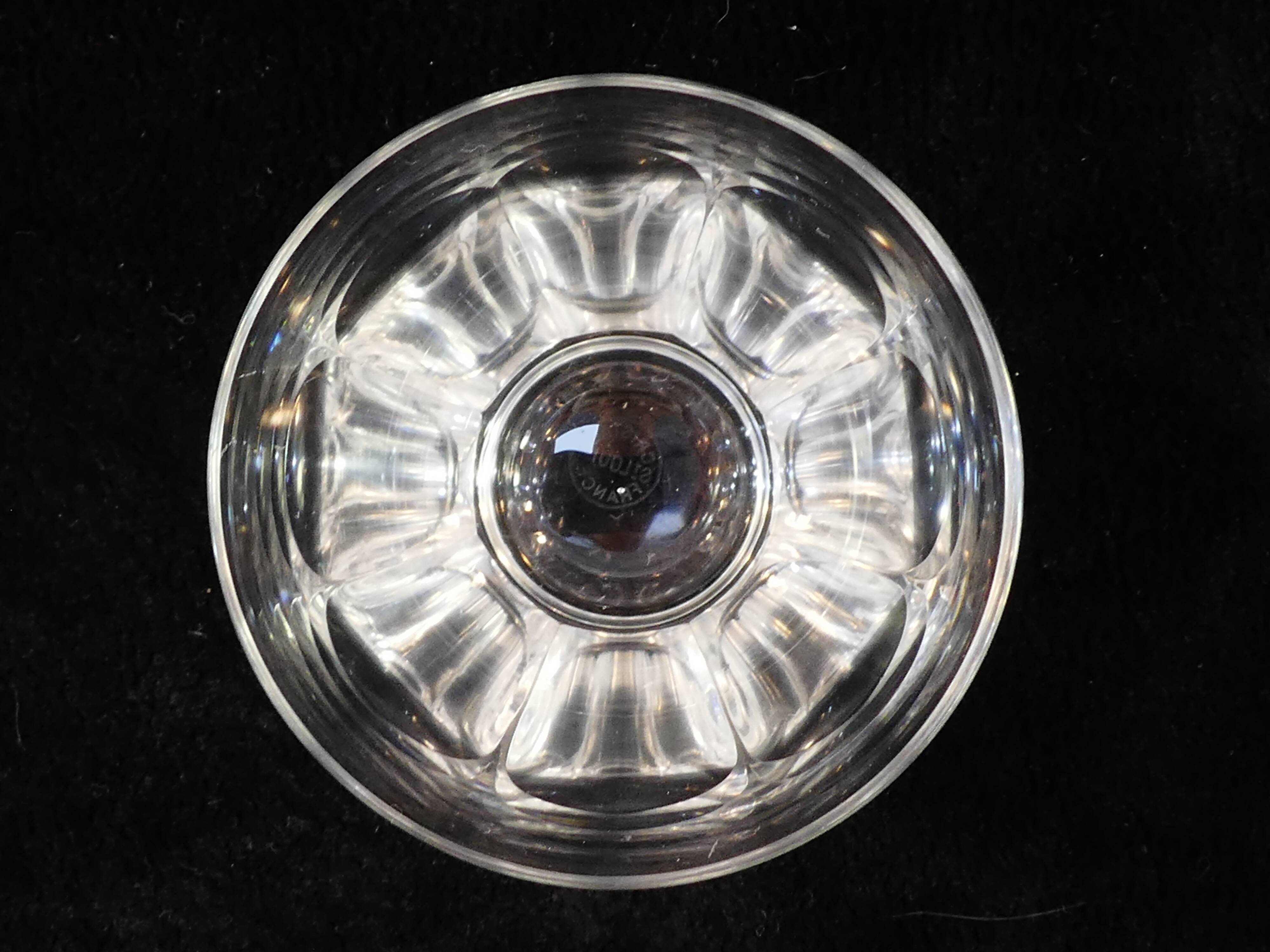 6 glasses in saint-louis crystal shape 766 size 5654