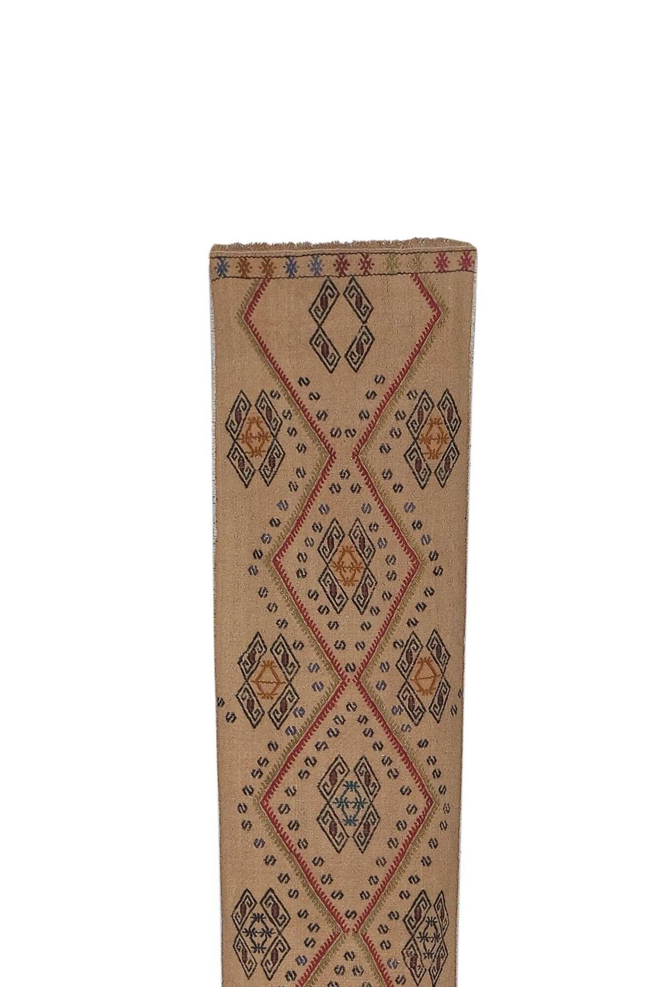 Vintage Turkish hallway rug 50x455 cm