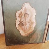 Mirror triptych barber vintage 66cm x 27cm