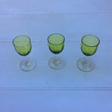 3 verres ancien digestif, liqueur