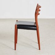 Model 78 dining chairs by Niels O. Møller for J.L. Møllers