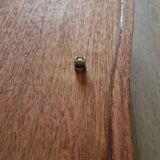 1950s mahogany wood wall shelf