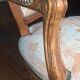 Fauteuil style Louis XV  tissu  original