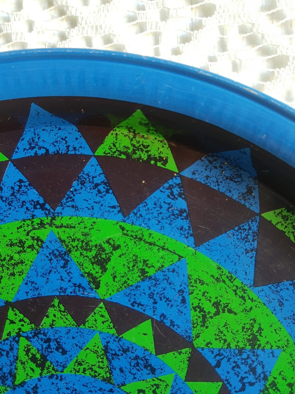 Vintage Maxwell France Round Metal Advertising Tray