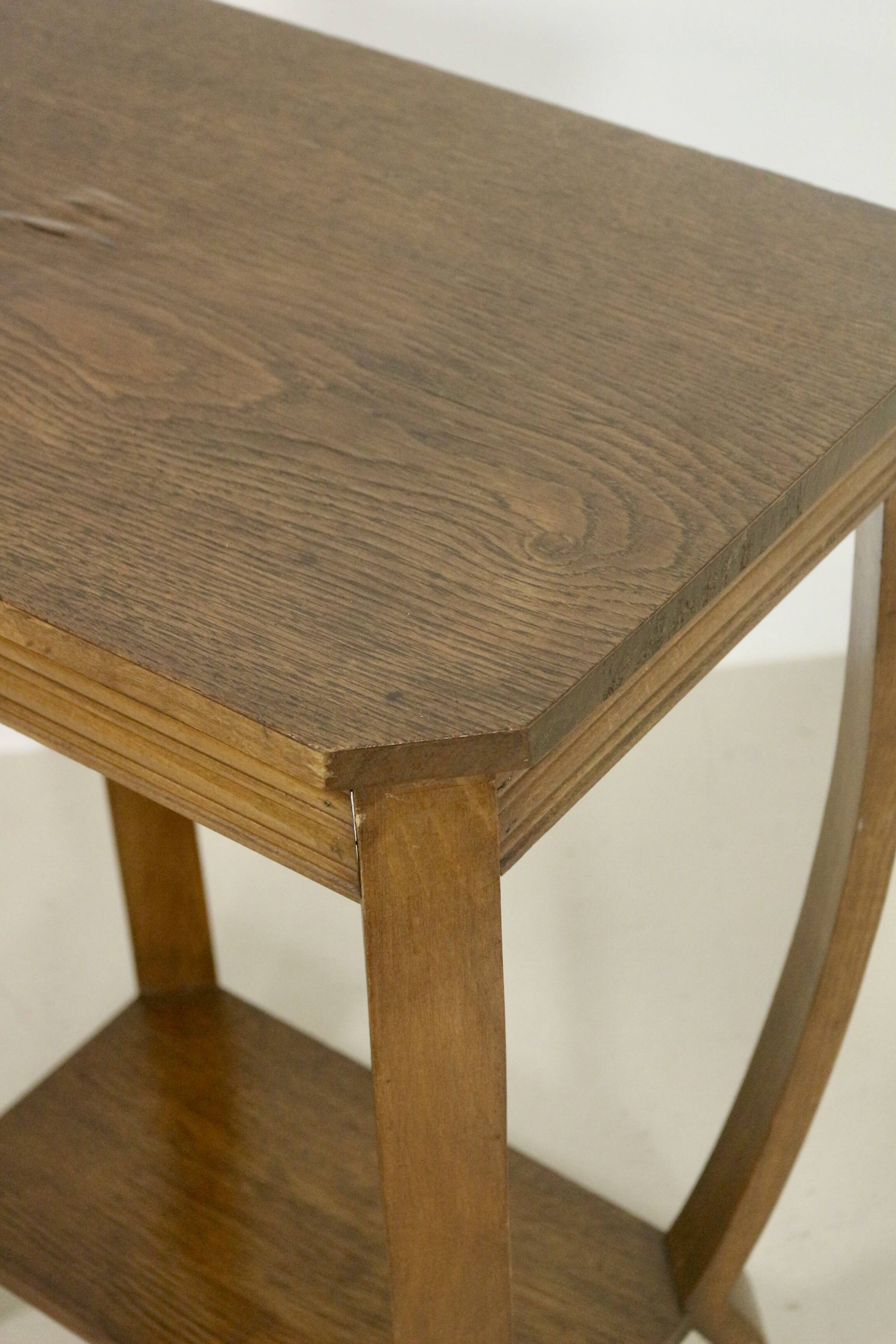 Art deco curved wood pedestal table ref bagatelle.