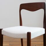 Scandinavian chair - Fully restored - Fabric, foam & straps: new