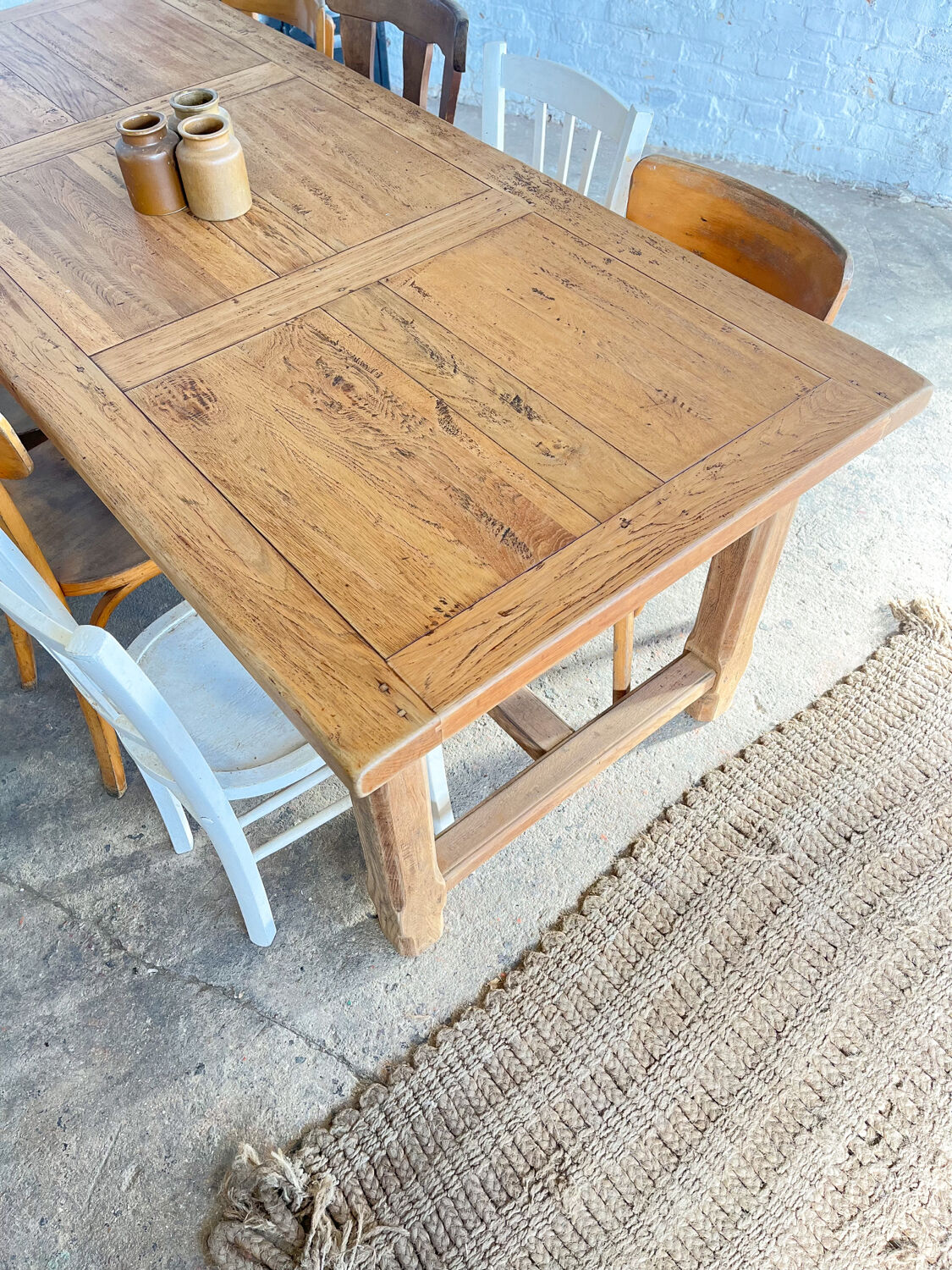 Old oak farmhouse table