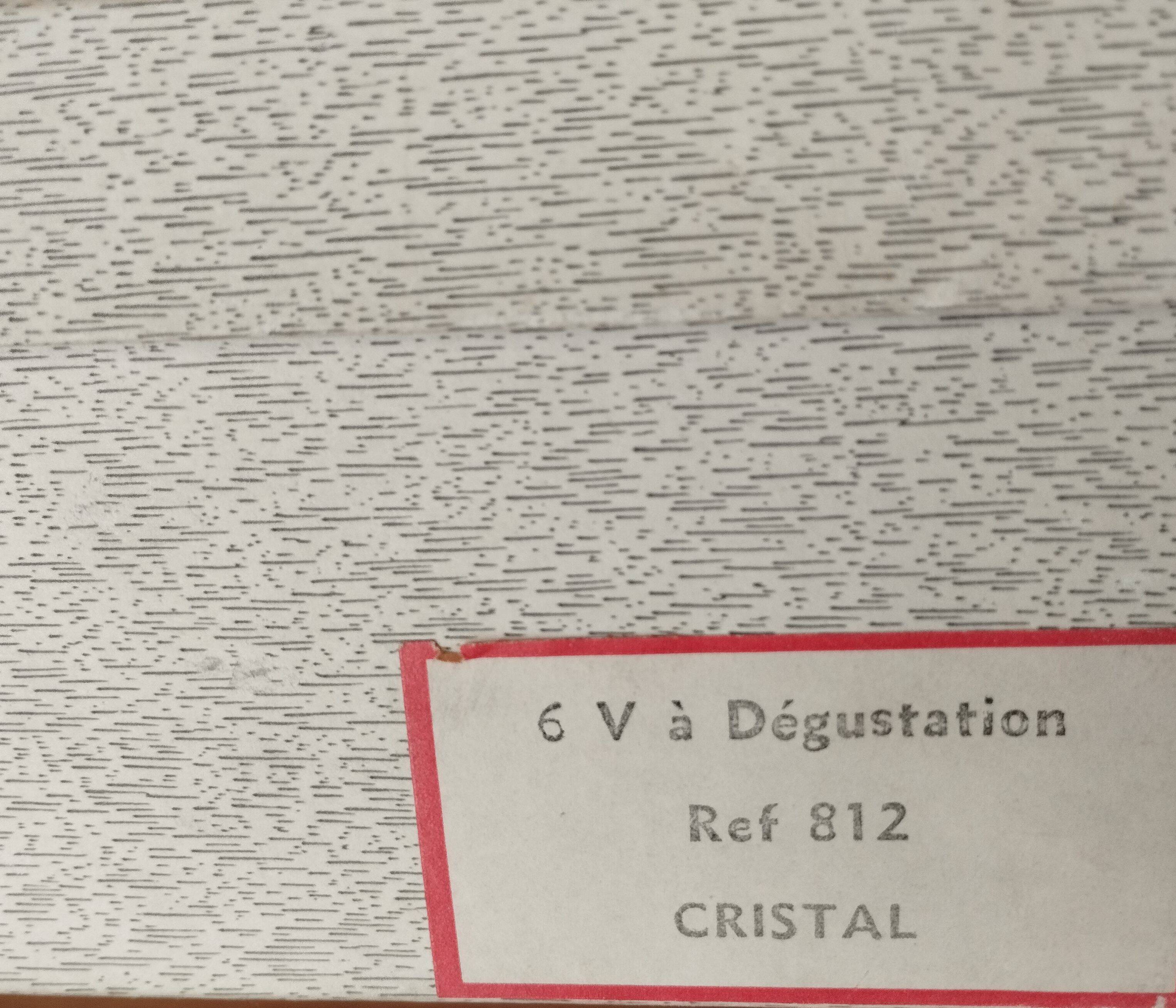 6 crystal cognac glasses from Sèvres