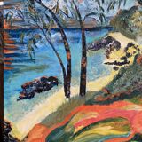 Exotic landscape signed