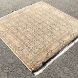 Tapis d'orient iran Tabriz Laine et  soie. Fait main : 2.00 X 2.00 mètres