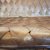 Chestnut striped bench