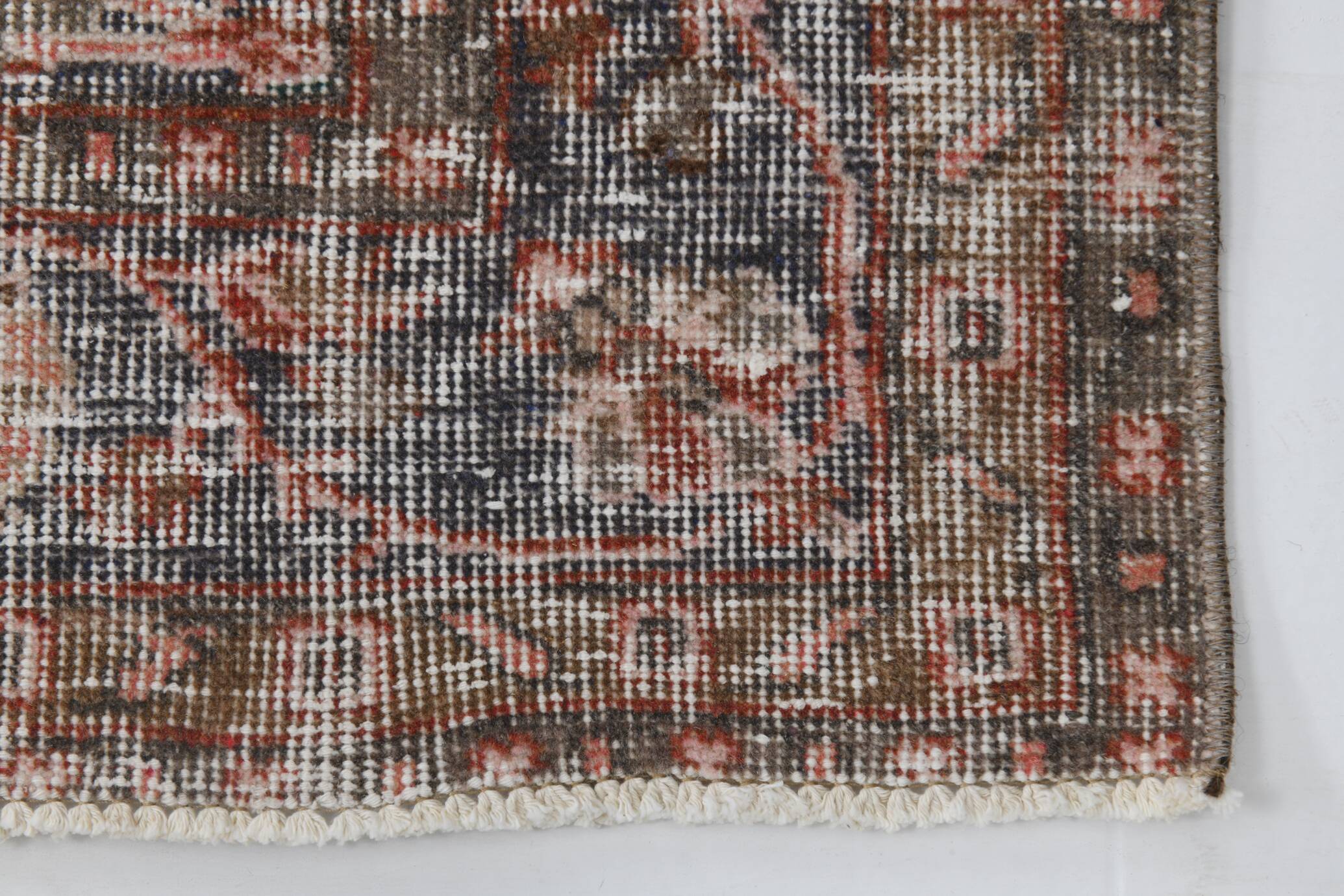 6x8 Vintage Green & Red Oriental Persian Rug, 172x252Cm